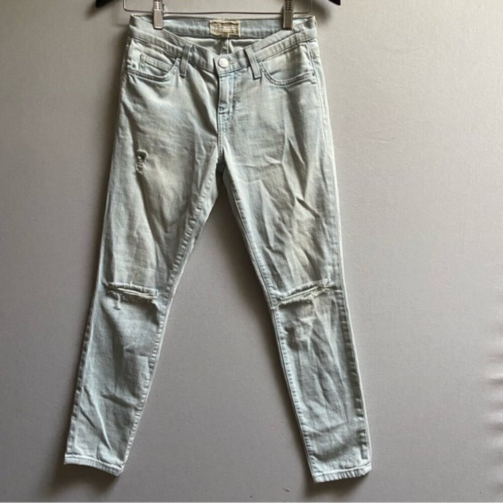 Current/ Elliot The Stiletto Skinny Frayed Jeans Sz 25